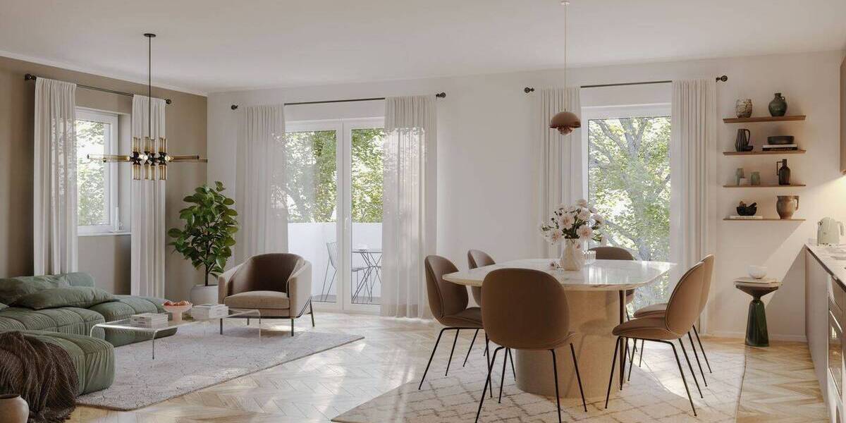 Terrassenwohnung Petershagen/Eggersdorf Mitte - 3 Zimmer, 68 m&sup2;, 298.800&euro; | Angebot:26389743