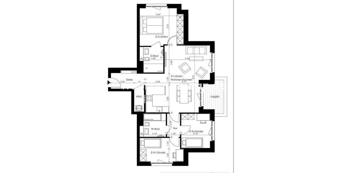 Etagenwohnung Berlin Weißensee - 4 Zimmer, 95 m&sup2;, 2.300&euro; | Angebot:25922201