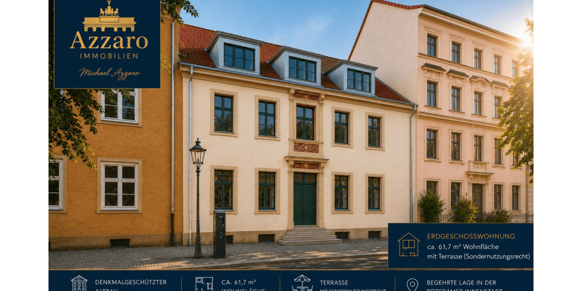 Etagenwohnung Potsdam Nördliche Innenstadt - 2 Zimmer, 61 m&sup2;, 285.000&euro; | Angebot:26584940