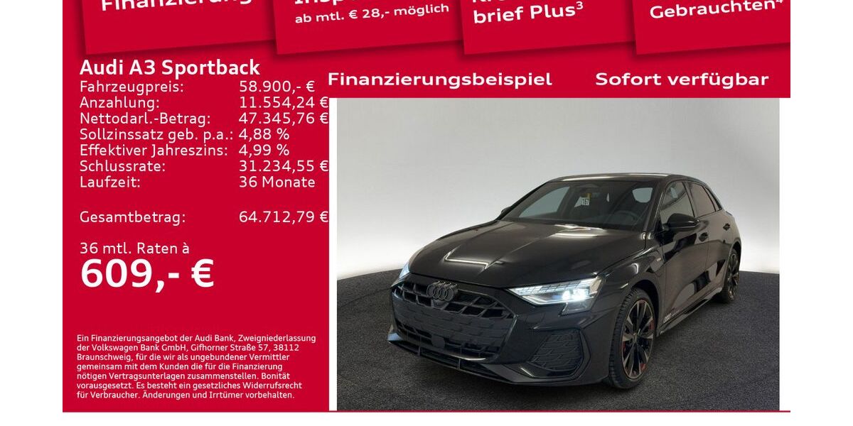 Audi A3 6.001 km 58.900 &euro; Berlin 12489