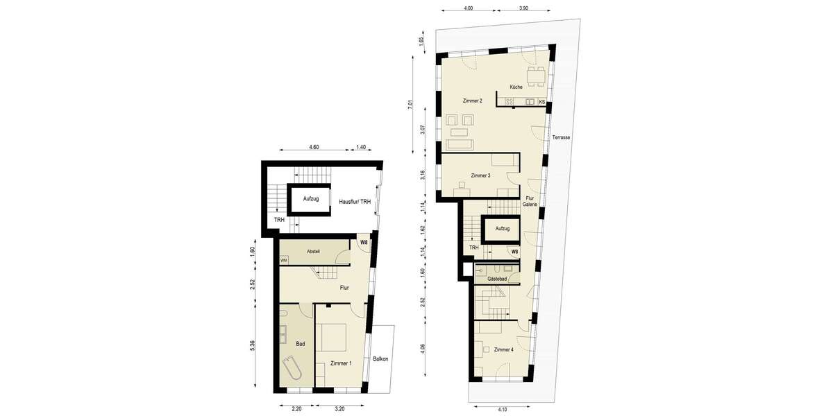 Etagenwohnung Berlin Friedrichshain-Kreuzberg - 4 Zimmer, 190 m&sup2;, 1.300.000&euro; | Angebot:25991464