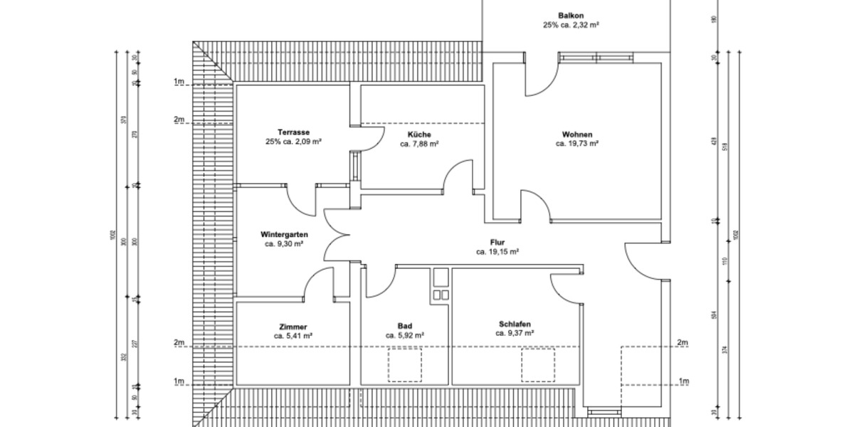 Dachgeschoßwohnung Ahrensfelde - 3 Zimmer, 86 m&sup2;, 1.600&euro; | Angebot:24830398