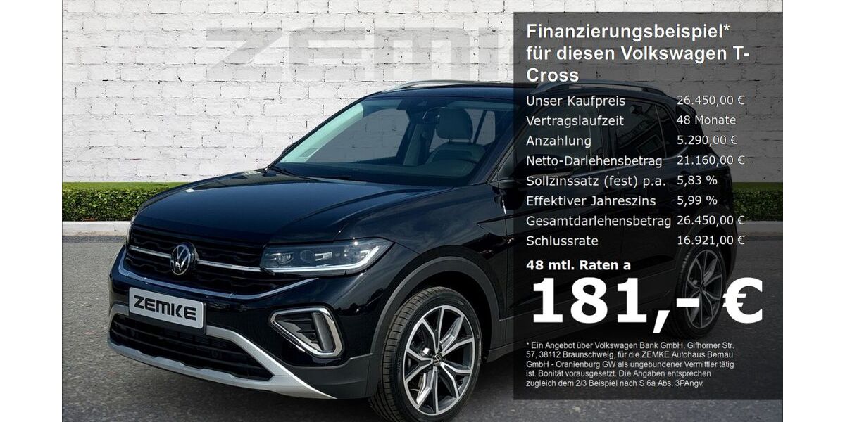 VW T-Cross 1.634 km 26.450 &euro; Oranienburg 16515