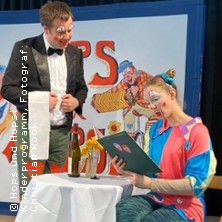 Clown Hops und Hopsi Kinderprogramm - Hops, der Oberkellner 14.03.2027 Stadthalle am Steintor