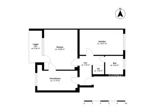 Etagenwohnung Berlin Zehlendorf - 2 Zimmer, 255.000&euro; | Angebot:25700963