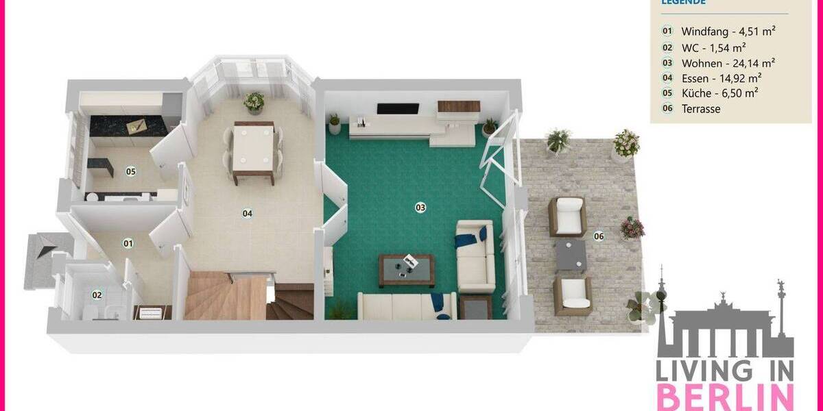 Doppelhaushälfte Hoppegarten Hönow - 4 Zimmer, 99 m&sup2;, 425.000&euro; | Angebot:26260882