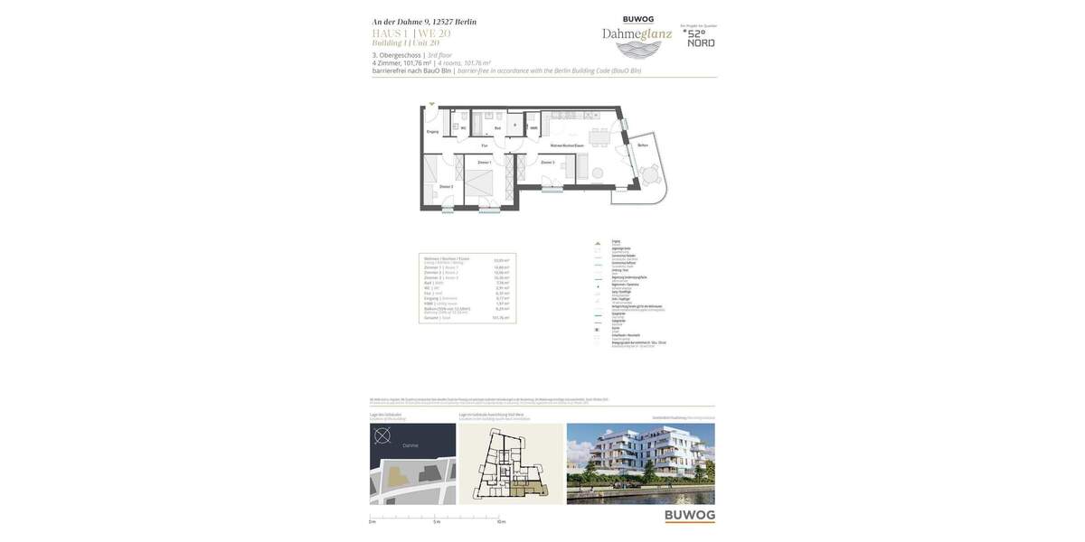 Etagenwohnung Berlin Grünau - 4 Zimmer, 101 m&sup2;, 835.000&euro; | Angebot:25713955