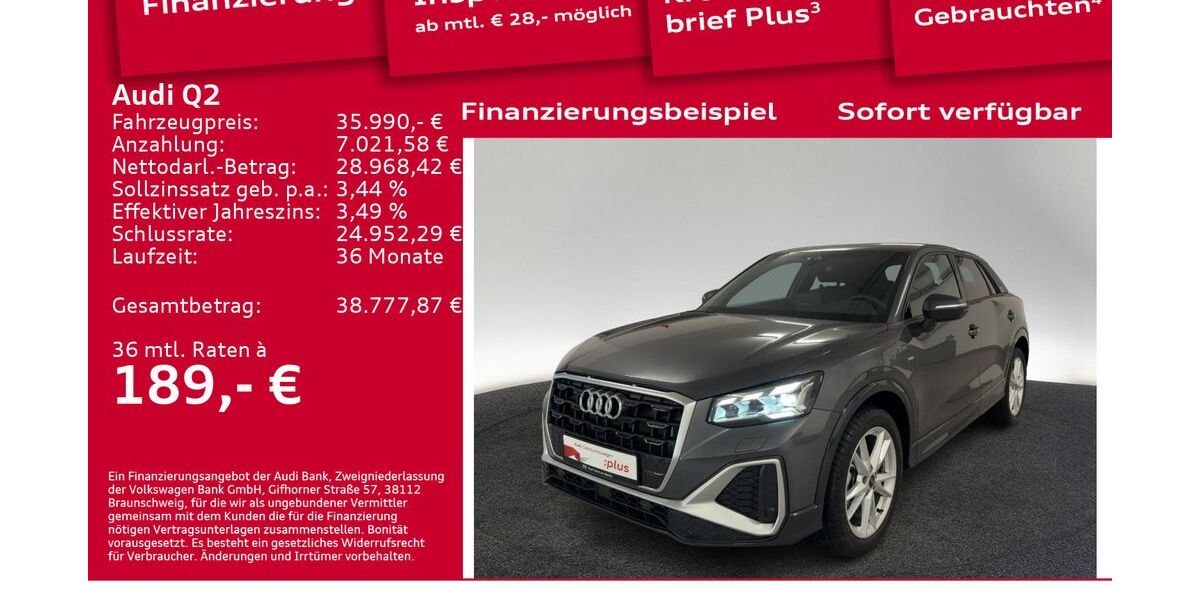 Audi Q2 7.450 km 35.990 &euro; Berlin 12489