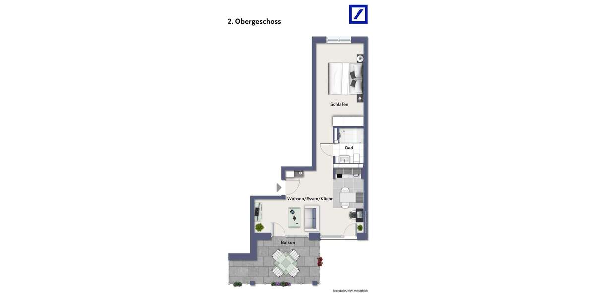 Etagenwohnung Berlin Lichterfelde - 2 Zimmer, 51 m&sup2;, 349.000&euro; | Angebot:25687129