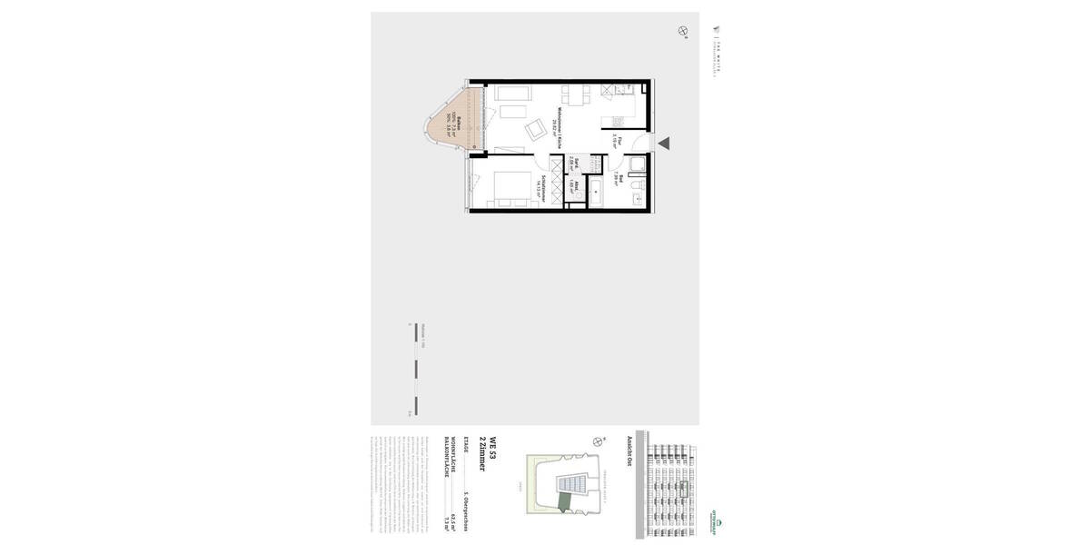 Etagenwohnung Berlin Friedrichshain / Stralau Friedrichshain - 2 Zimmer, 62 m&sup2;, 580.000&euro; | Angebot:26470658
