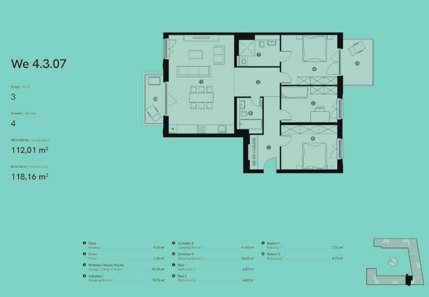 Etagenwohnung Berlin Friedrichshain - 4 Zimmer, 112 m&sup2;, 1.003.273&euro; | Angebot:25739617