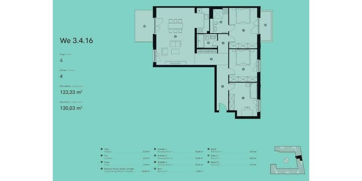 Etagenwohnung Berlin Friedrichshain - 4 Zimmer, 123 m&sup2;, 1.117.739&euro; | Angebot:25715457
