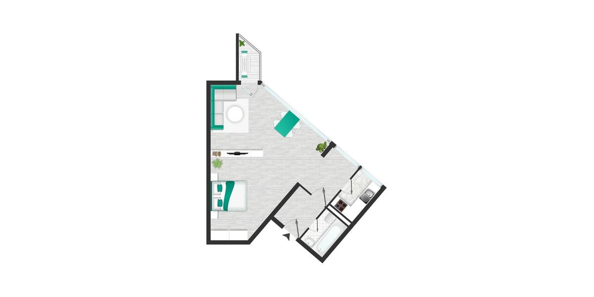 Dachgeschoßwohnung Berlin Tempelhof-Schöneberg - 1 Zimmer, 55 m&sup2;, 420.000&euro; | Angebot:25718736