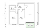 Etagenwohnung Berlin Wilhelmsruh - 2 Zimmer, 53 m&sup2;, 188.000&euro; | Angebot:25778684