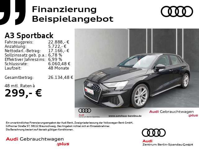 Audi A3 64.688 km 22.888 € Berlin 13581