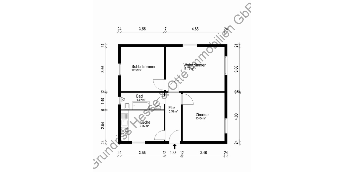 schönes Baugrundstück mit kleinem Bestandshaus 3 zimmer