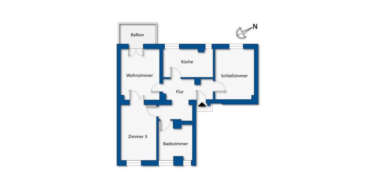 Etagenwohnung Berlin Köpenick - 3 Zimmer, 78 m&sup2;, 326.000&euro; | Angebot:25968511