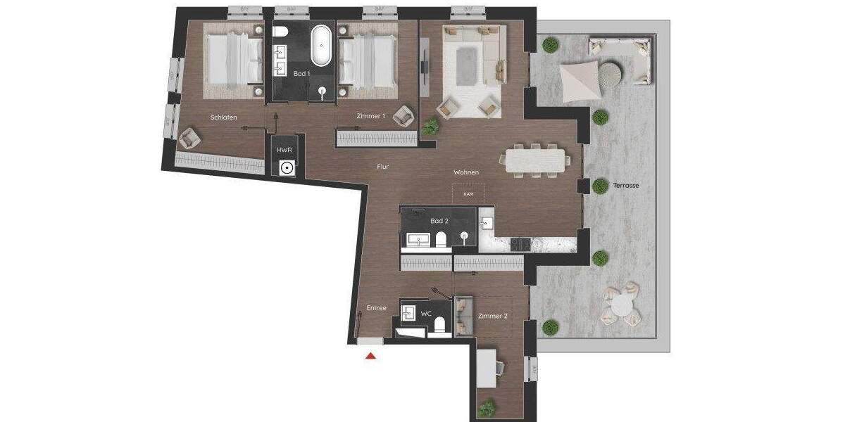 Etagenwohnung Potsdam Bornstedter Feld - 4 Zimmer, 144 m&sup2;, 1.300.000&euro; | Angebot:24878278