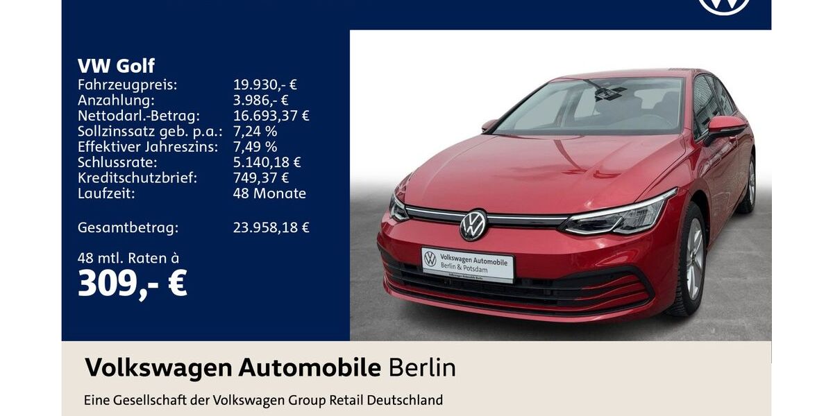 VW Golf 27.710 km 19.930 &euro; Berlin 12681