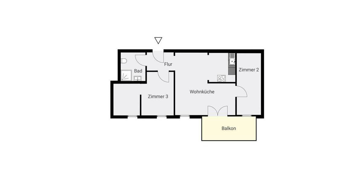 Etagenwohnung Potsdam Jägervorstadt - 3 Zimmer, 61 m&sup2;, 420.000&euro; | Angebot:25940632