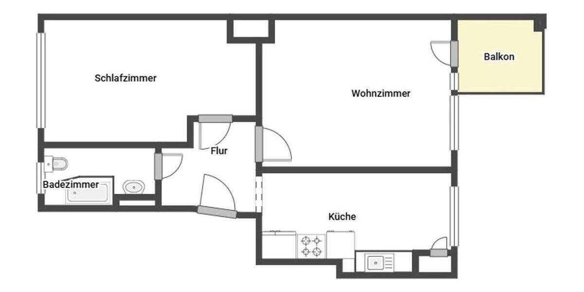 Vermietet: Gepflegte 2-Zimmer-ETW mit Balkon und Kellerabteil im Kissingenviertel (Denkmalschutz) 2 zimmer
