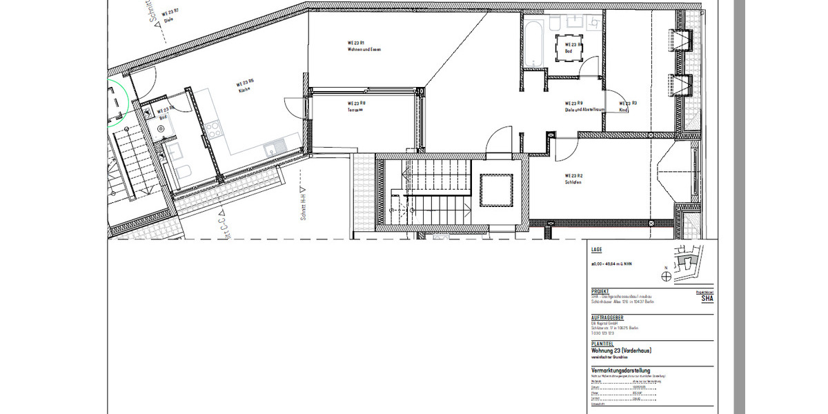Dachgeschoßwohnung Berlin Pankow - 3 Zimmer, 103 m&sup2;, 2.976&euro; | Angebot:26441110