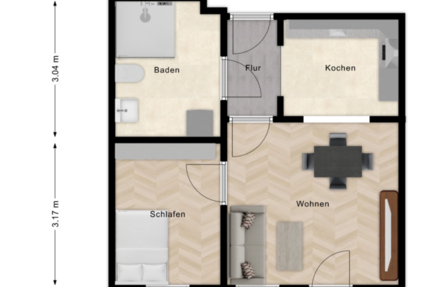 Wohnung Teltow - 2 Zimmer, 40 m&sup2;, 150.000&euro; | Angebot:27030105