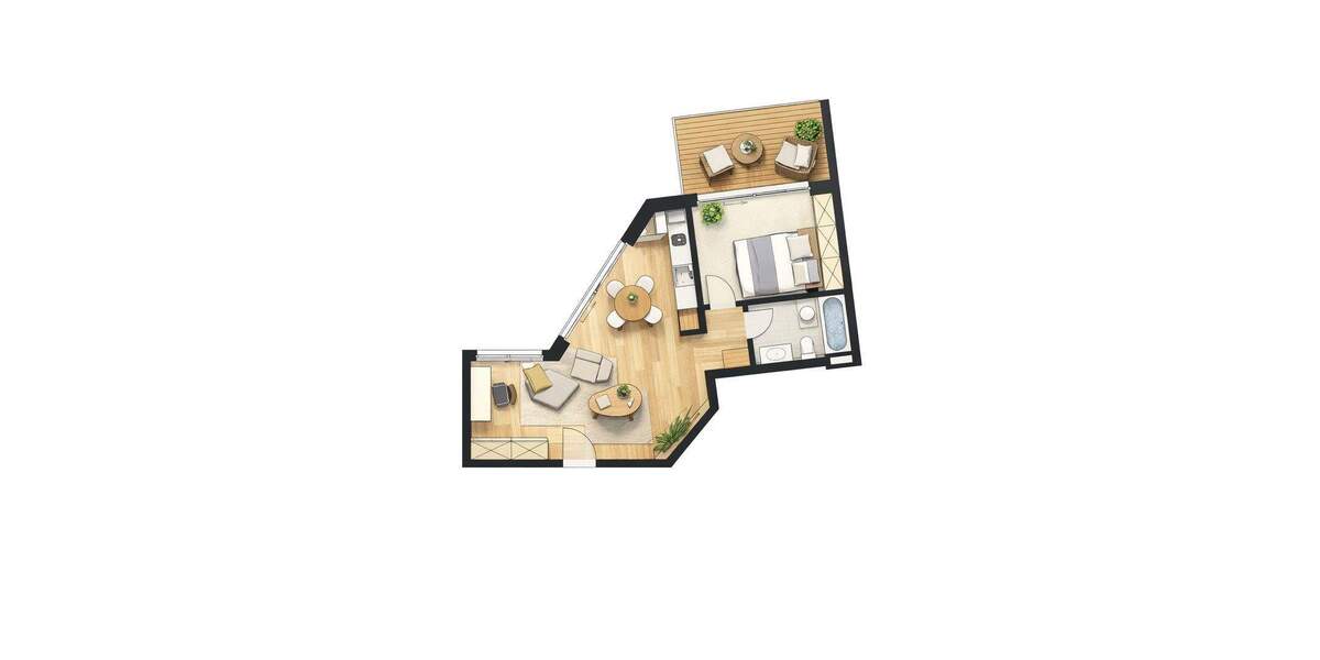 Etagenwohnung Potsdam Berliner Vorstadt - 2 Zimmer, 62 m&sup2;, 450.000&euro; | Angebot:25724265