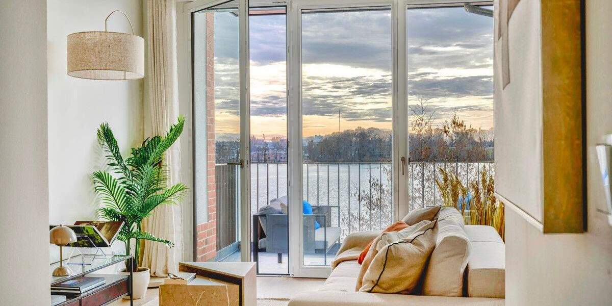 1. Reihe am Wasser: Neubau-Maisonette mit Wasserblick - Süd-Terrasse - 2 Bäder - BEZUGSFERTIG 4 zimmer