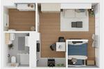 Erdgeschoßwohnung Berlin Treptow-Köpenick - 1 Zimmer, 39 m&sup2;, 999&euro; | Angebot:22987355