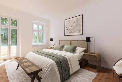 Kernsanierter Altbautraum mit hohen Decken, Badewanne & Balkon (sofort provisionsfrei einziehen) 5 zimmer