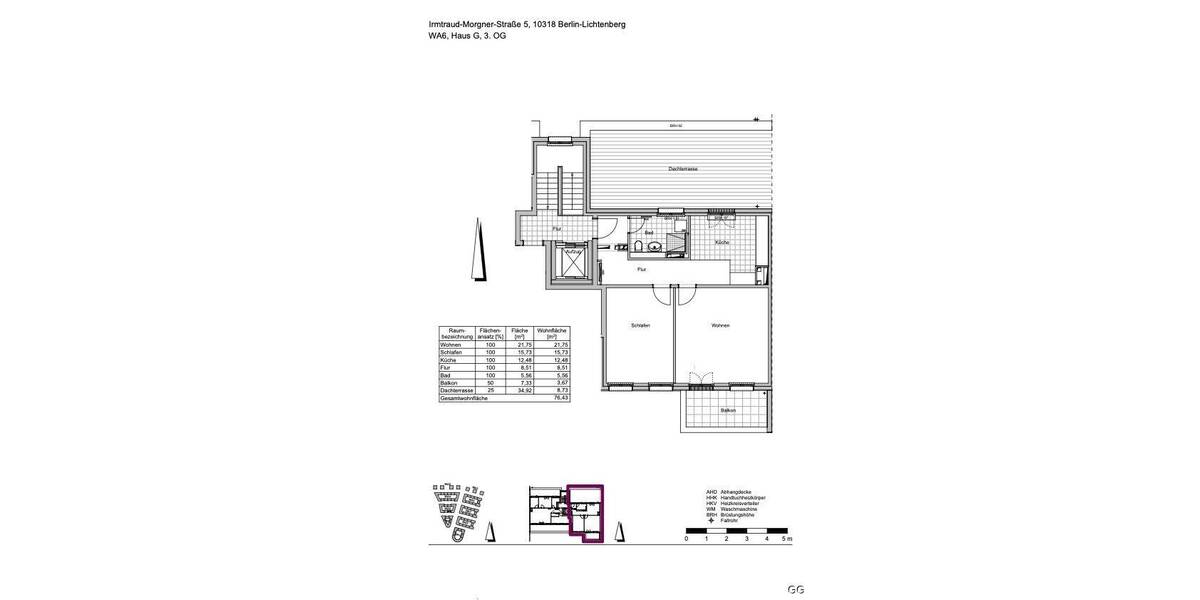 Etagenwohnung Berlin Karlshorst - 2 Zimmer, 76 m&sup2;, 1.650&euro; | Angebot:26879351