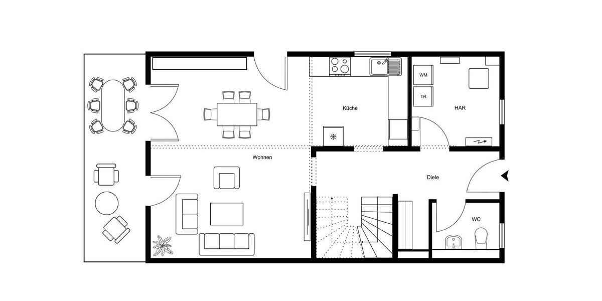 Doppelhaushälfte Ludwigsfelde - 5 Zimmer, 144 m&sup2;, 2.390&euro; | Angebot:24663188