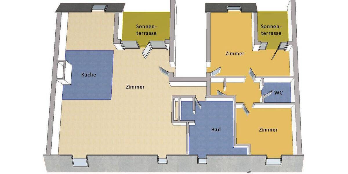 Etagenwohnung Berlin Niederschöneweide - 2 Zimmer, 49 m&sup2;, 195.000&euro; | Angebot:26672037