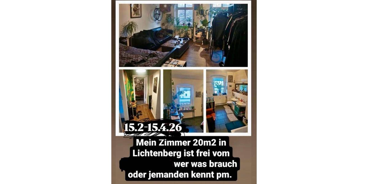 Etagenwohnung Berlin Lichtenberg - 1 Zimmer, 75 m&sup2;, 350&euro; | Angebot:24719275