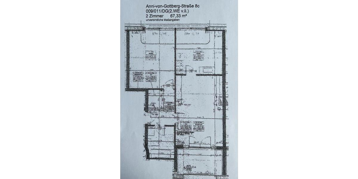 Dachgeschoßwohnung Potsdam Drewitz - 2 Zimmer, 67 m&sup2;, 822&euro; | Angebot:26001764