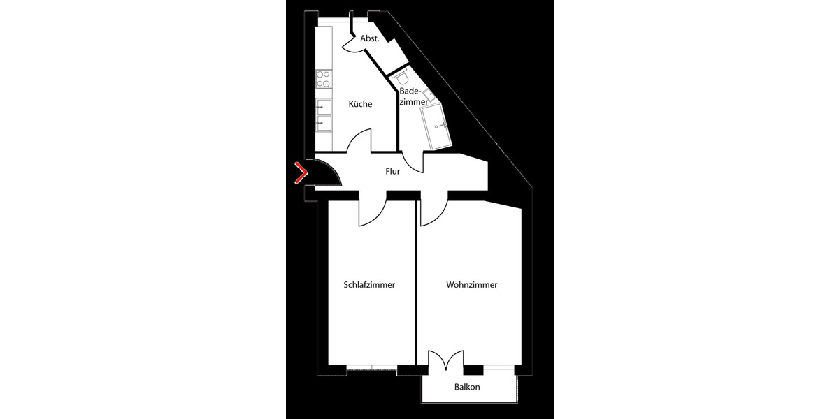 Etagenwohnung Berlin-Wilhelmstadt Spandau - 2 Zimmer, 63 m&sup2;, 250.000&euro; | Angebot:26572526