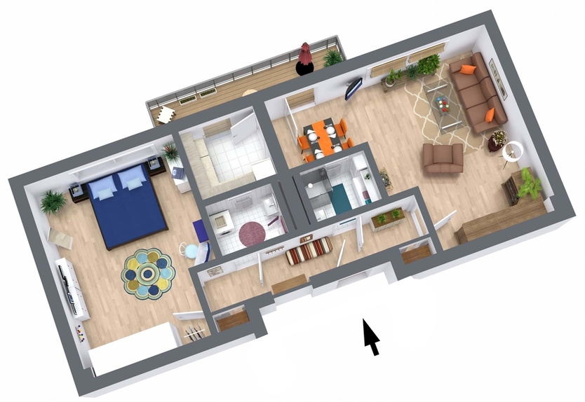 PRAKTISCHE HOCHPARTERRE-WOHNUNG MIT GROSSEM BALKON IM BEGEHRTEN BAYERISCHEN VIERTEL! 2 zimmer