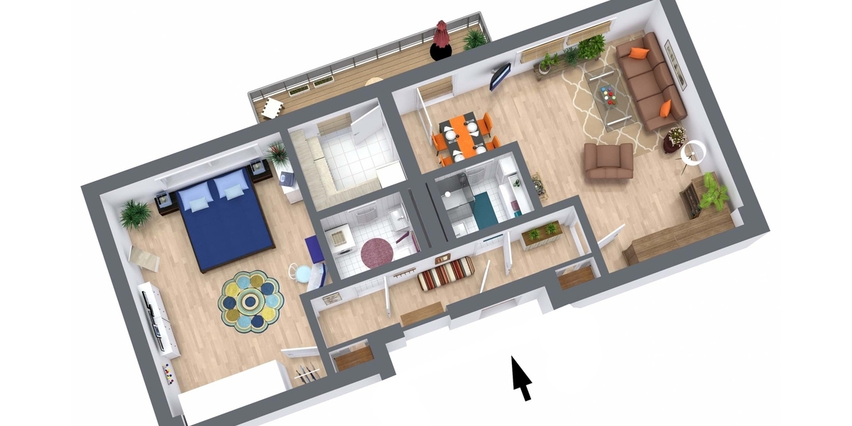 PRAKTISCHE HOCHPARTERRE-WOHNUNG MIT GROSSEM BALKON IM BEGEHRTEN BAYERISCHEN VIERTEL! - Erdgeschoßwohnung Berlin Schöneberg | Angebot:23242966