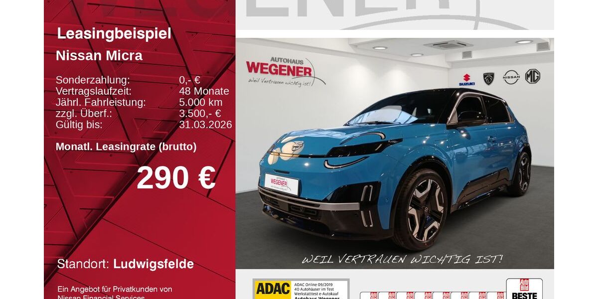 Nissan Micra 1.312 km 35.400 &euro; Ludwigsfelde 14974