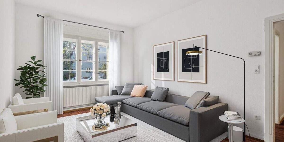 Grüne Idylle trifft Stadtkomfort - charmante Altbauwohnung am Heinrich-Laehr-Park 2 zimmer