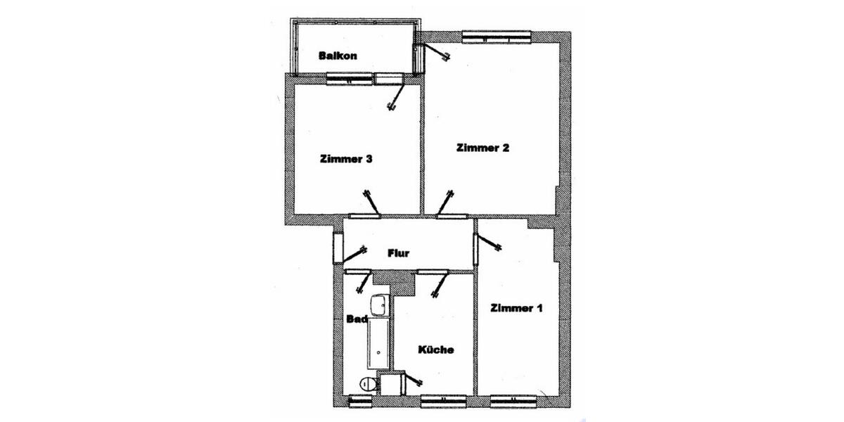 Erdgeschoßwohnung Berlin Steglitz-Zehlendorf - 3 Zimmer, 59 m&sup2;, 398.000&euro; | Angebot:25971174
