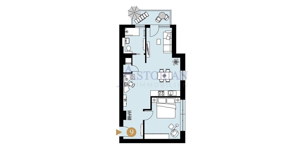 Etagenwohnung Berlin Lichterfelde - 2 Zimmer, 63 m&sup2;, 440.000&euro; | Angebot:26608605