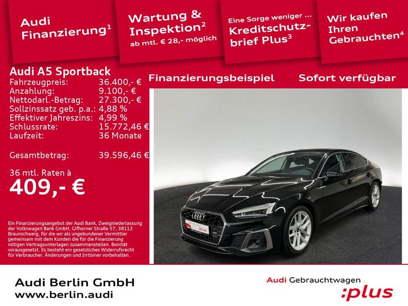 Audi A5 56.550 km 36.200 € Berlin 10587