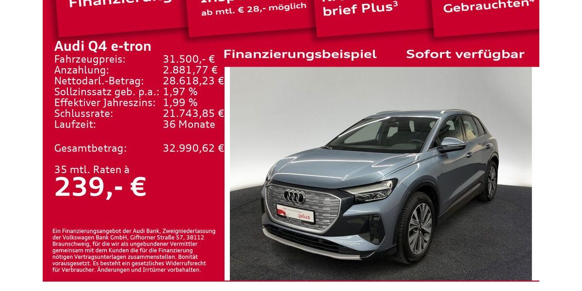 Audi Q4 e-tron 35.400 km 31.500 &euro; Berlin 10587