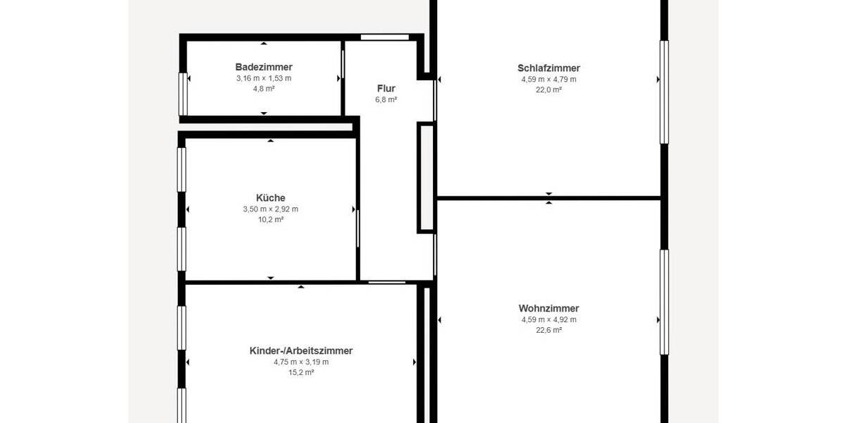 Etagenwohnung Berlin Pankow - 3 Zimmer, 80 m&sup2;, 495.000&euro; | Angebot:26017725