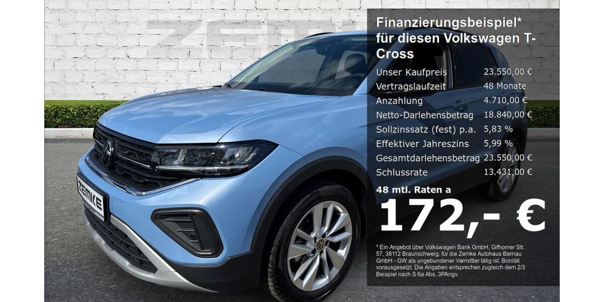 VW T-Cross 10.547 km 23.550 &euro; Bernau 16321