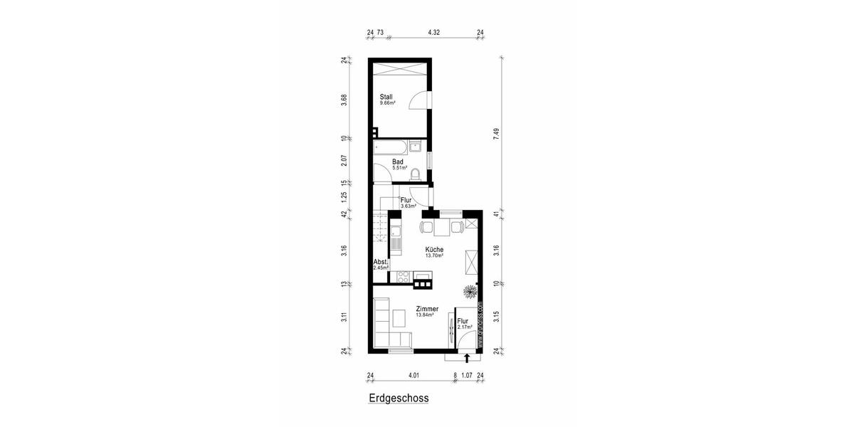 Reihenhaus Berlin Reinickendorf - 3 Zimmer, 87 m&sup2;, 465.000&euro; | Angebot:27194889