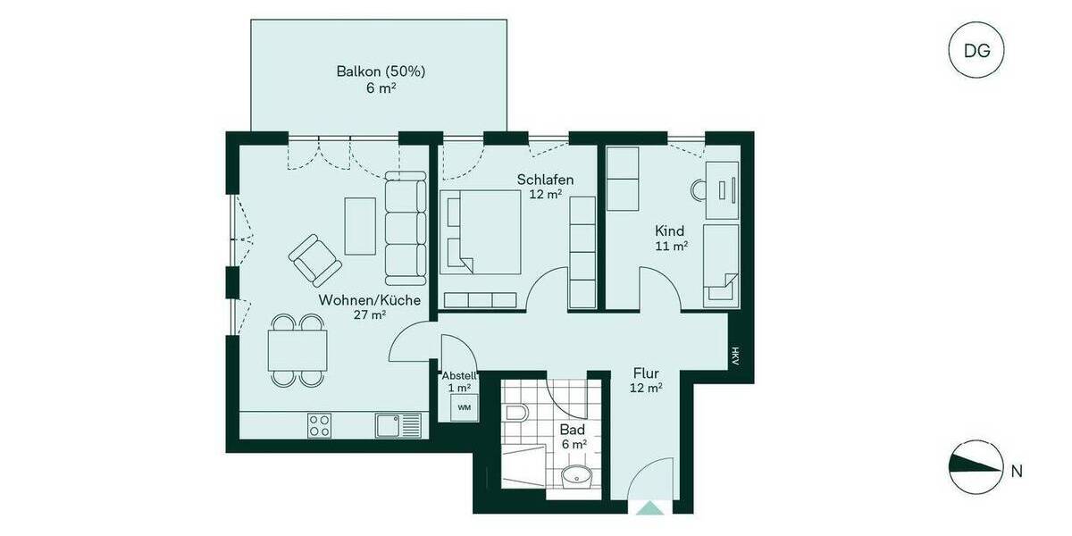 Etagenwohnung Wildau - 3 Zimmer, 75 m&sup2;, 389.900&euro; | Angebot:23941058