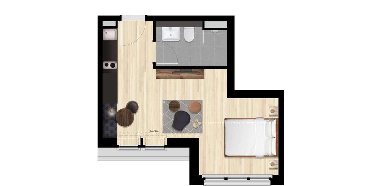 Zimmer Berlin Rummelsburg - 1 Zimmer, 1.190&euro; | Angebot:26748445
